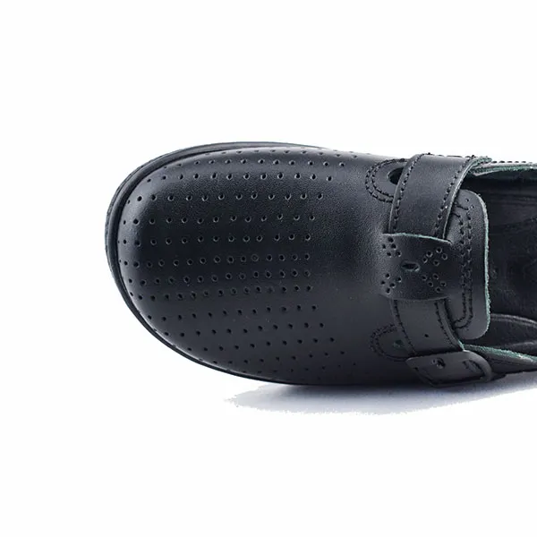 Sabot medicale pour femme 03 noir cuir ........... miniature